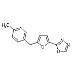 CAS#: 18726-01-7， 2-[5-(4-Methylbenzyl)-2-Furyl]-1,3,4-Oxadiazole