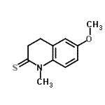 CAS#: 187679-81-8， 6-Methoxy-1-Methyl-3,4-Dihydro-2(1H)-Quinolinethione