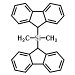 结构式 CAS# 18769-00-1, 二-9H-芴-9-基(二甲基)硅烷