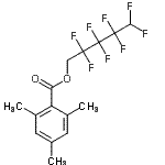CAS#: 18770-69-9， 2,2,3,3,4,4,5,5-Octafluoropentyl 2,4,6-Trimethylbenzoate
