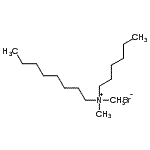 结构式 CAS# 187731-26-6, N-己基-N,N-二甲基-1-辛烷铵溴化物