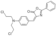 CAS#: 18776-75-5， 4-(4-(Bis-(2-Chloroethyl)Amino)Benzylidene-2-Phenyl-Oxazoline-5-One