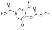 结构式 CAS# 18780-67-1, 4-乙氧羰基氧基-3,5-二甲氧基苯甲酸