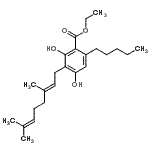 CAS#: 18793-33-4， Ethyl 3-[(2E)-3,7-Dimethyl-2,6-Octadien-1-Yl]-2,4-Dihydroxy-6-Pentylbenzoate