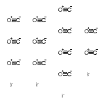 structure of CAS# 18827-81-1, Dodecacarbonyl tetrairidium;DODECACARBONYLTETRAIRIDIUM;Iridium carbon;Iridium carbonyl