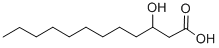 structure of CAS# 1883-13-2, 3-Hydroxy-Dodecanoic Acid;3-Hydroxylauric Acid;.Beta.-Hydroxydodecanoic Acid;Dodecanoic Acid, 3-Hydroxy-