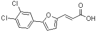 结构式 CAS# 188438-05-3, (2E)-3-[5-(3,4-二氯苯基)-2-呋喃基]丙烯酸
