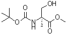 structure of CAS# 188476-33-7, Methyl 2-Methyl-N-{[(2-Methyl-2-Propanyl)Oxy]Carbonyl}-L-Serinate;N-Boc-α-methyl-D-serine methyl ester;Serine,N-<wbr>[(1,1-dim<wbr>ethyletho<wbr>xy)carbon<wbr>yl]-2-met<wbr>hyl-,meth<wbr>ylester