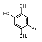 CAS#: 18863-72-4， 4-Bromo-5-Methyl-1,2-Benzenediol