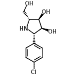 CAS#: 188744-95-8， (2S,3S,4R,5R)-2-(4-Chlorophenyl)-5-(Hydroxymethyl)-3,4-Pyrrolidinediol