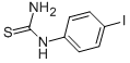 structure of CAS# 18879-80-6, N-(4-Iodophenyl)-Thiourea;1-(4-IODOPHENYL)-2-THIOUREA;1-(P-Iodophenyl)Thiourea;4-IODOPHENYLTHIOUREA