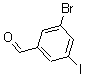 结构式 CAS# 188813-09-4, 3-溴-5-碘-苯甲醛