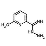 structure of CAS# 18895-94-8, 6-Methyl-2-pyridinecarboximidohydrazide;6-methylpicolinimidohydrazide