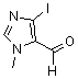 structure of CAS# 189014-13-9, 4-Iodo-1-Methyl-1H-Imidazole-5-Carboxaldehyde;5-Iodo-3-Methyl-Imidazole-4-Carbaldehyde;5-Iodo-3-Methyl-4-Imidazolecarboxaldehyde;4-Iodo-1-Methyl-1H-Imidazole-5-Carboxaldehyde