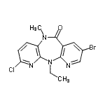 CAS#: 189393-17-7， 8-Bromo-2-Chloro-11-Ethyl-5-Methyl-5,11-Dihydro-6H-Dipyrido[3,2-B:2',3'-E][1,4]Diazepin-6-One