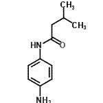 structure of CAS# 189576-50-9, N-(4-Aminophenyl)-3-Methylbutanamide;butanamide, N-(4-aminophenyl)-3-methyl-;N-(4-aminophenyl)-3-methylbutanamide;MFCD00504117