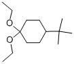 structure of CAS# 1900-58-9, 4-(1,1-Dimethylethyl)-1,1-Diethoxy-Cyclohexane;4-Tert-Butyl-1,1-Diethoxy-Cyclohexane;Fr-0791;4-Tert-Butylcyclohexanone Diethyl Acetal