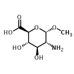 CAS#: 190581-75-0， Methyl 2-Amino-2-Deoxy-alpha-D-Glucopyranosiduronic Acid