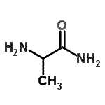 structure of CAS# 190660-95-8, Alaninamide;(2S)-2-aminopropanamide;2-aminopropanamide;alaninamide