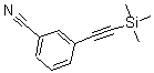 structure of CAS# 190771-22-3, 3-[2-(Trimethylsilyl)Ethynyl]-Benzonitrile