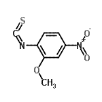 structure of CAS# 190774-55-1, 1-Isothiocyanato-2-Methoxy-4-Nitrobenzene;1-isothiocyanato-2-methoxy-4-nitro-benzene;1-Isothiocyanato-2-methoxy-4-nitrobenzene #;2-(dihydroxymethyl)-2,5-dihydrofuran-2,5-diol
