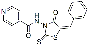 CAS#: 1908-94-7， N-[4-Oxo-5-(Phenylmethylene)-2-Thioxo-3-Thiazolidinyl]-4-Pyridinecarboxamide