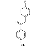 结构式 CAS# 191346-50-6, 2-(4-氟苯基)-1-(4-甲基苯基)乙酮