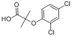 结构式 CAS# 1914-66-5, 2-(2,4-二氯苯氧基)-2-甲基丙酸