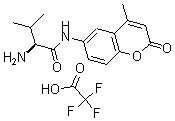 结构式 CAS# 191723-67-8, H-缬氨酰-7-氨基-4-甲基香豆素三氟乙酸盐