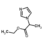 结构式 CAS# 191725-71-0, 乙基2-(1H-咪唑-1-基)丙酸酯