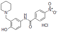 CAS#: 19208-03-8， 4'-Hydroxy-4-nitro-3'-(piperidino)methylbenzanilide hydrochloride