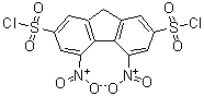 CAS#: 192208-57-4， 4,5-Dinitro-9H-Fluorene-2,7-Disulfonyl Dichloride