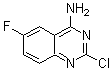 结构式 CAS# 192323-44-7, 2-氯-6-氟-4-喹唑啉胺