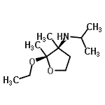 CAS#: 192324-20-2， Ethyl 1,3,4-trideoxy-3-(isopropylamino)-3-methyl-alpha-L-glycero-pent-2-ulofuranoside
