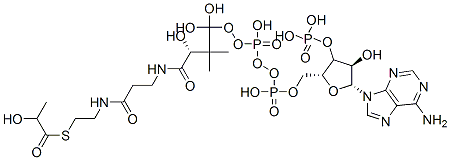 CAS#: 1926-57-4， [(2R,3R,4R,5R)-5-(6-Aminopurin-9-Yl)-4-Hydroxy-2-[[Hydroxy-[Hydroxy-[(3R)-3-Hydroxy-3-[2-[2-(2-Hydroxypropanoylsulfanyl)Ethylcarbamoyl]Ethylcarbamoyl]-2,2-Dimethyl-Propoxy]Phosphoryl]Oxy-Phosphoryl]Oxymethyl]Oxolan-3-Yl]Oxyphosphonic Acid