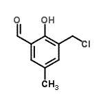 结构式 CAS# 192819-68-4, 3-(氯甲基)-2-羟基-5-甲基苯甲醛