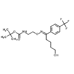 CAS#: 192876-03-2， 2-Methyl-2-Propanyl (2-{[(E)-{5-Hydroxy-1-[4-(Trifluoromethyl)Phenyl]Pentylidene}Amino]Oxy}Ethyl)Carbamate