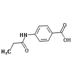 结构式 CAS# 19313-85-0, 4-(丙酰基氨基)苯甲酸