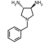 结构式 CAS# 193352-75-9, (3S,4S)-1-苄基-3,4-吡咯烷二胺