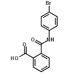 结构式 CAS# 19336-83-5, 2-[(4-溴苯基)氨基甲酰]苯甲酸