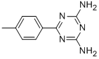 structure of CAS# 19338-12-6, 6-(4-Methylphenyl)-1,3,5-Triazine-2,4-Diamine;[4-Amino-6-(4-Methylphenyl)-S-Triazin-2-Yl]Amine;2,4-Diamino-6-(4-Methylphenyl)-1,3,5-Triazine;2,4-Diamino-6-(P-Tolyl)-S-Triazine