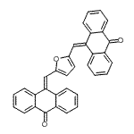 CAS#: 19352-17-1， 10,10'-(2,5-Furandiyldimethylylidene)Di(9(10H)-Anthracenone)