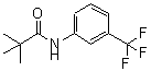 结构式 CAS# 1939-19-1, 2,2-二甲基-N-[3-(三氟甲基)苯基]-丙酰胺