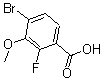 结构式 CAS# 194804-92-7, 4-溴-2-氟-3-甲氧基-苯甲酸