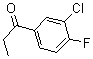 结构式 CAS# 194943-82-3, 1-(3-氯-4-氟苯基)-1-丙酮