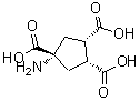 结构式 CAS# 195209-04-2, (1R,2S,4R)-4-氨基-1,2,4-环戊烷三羧酸