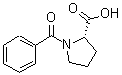结构式 CAS# 195719-48-3, 1-苯甲酰基-脯氨酸