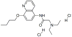 CAS#: 19655-31-3， N-(8-Butoxyquinolin-5-Yl)-2-Diethylamino-Acetamide Dihydrochloride