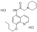 CAS#: 19655-39-1， N-(8-Butoxy-5-Quinolyl)-1-Piperidineacetamide Dihydrochloride