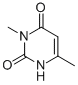 structure of CAS# 19674-60-3, 3,6-Dimethyl-1H-Pyrimidine-2,4-Dione;3,6-Dimethyluracil;2,4(1H,3H)-Pyrimidinedione, 3,6-Dimethyl-;Uracil, 3,6-Dimethyl-